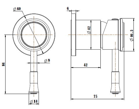 Modern National -Modern National - Montpellier Shower Mixer