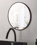 Black Framed Mirror 800x800x40mm