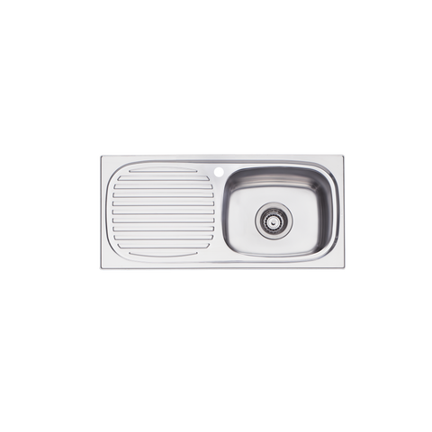 Oliveri - Martini Single Bowl Sink With Drainer