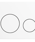 Lafeme Crawford and Sesto flush plate in Matte White finish