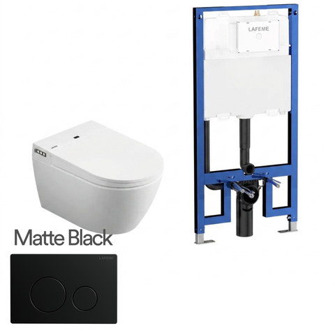 Lafeme Sesto Inwall Cistern Wall Hung Smart Toilet