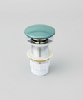Matte Green Pop-up waste 32 mm Non-over Flow with Matte Green Ceramic Cap