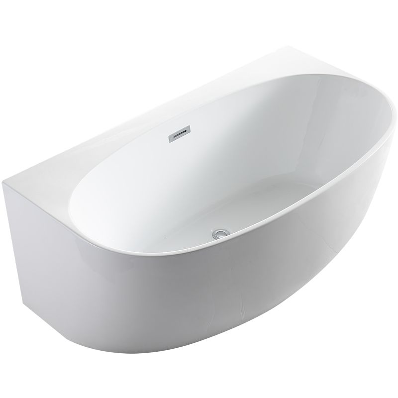 Alpine - Morocco Back To The Wall Free Standing Bath 150cm White