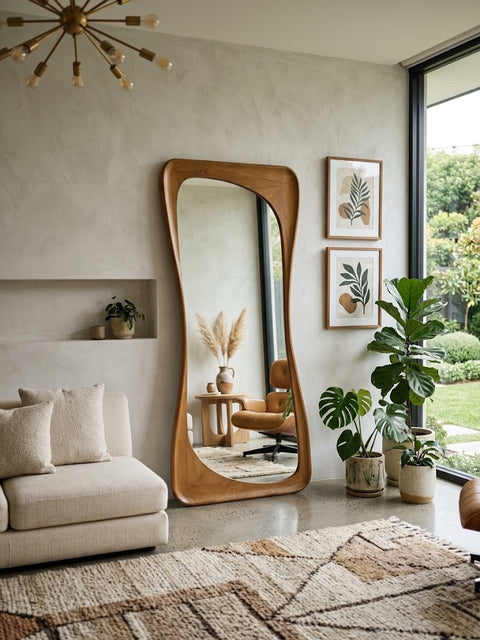 Mystique Mirror 180cm x 80cm Walnut/Oak