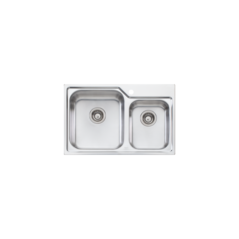 Oliveri - Nu-Petite 1 & 3/4 Bowl Topmount Sink