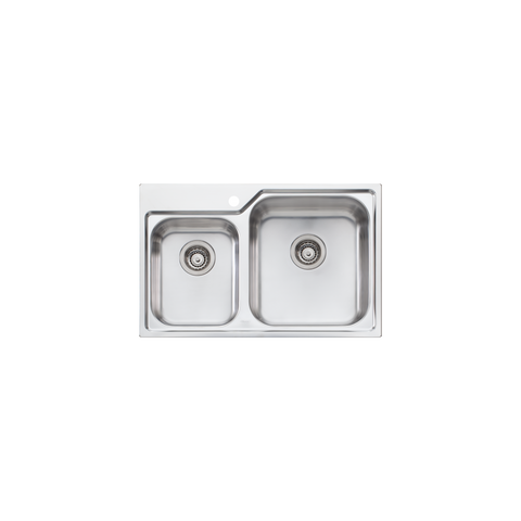 Oliveri - Nu-Petite 1 & 3/4 Bowl Topmount Sink