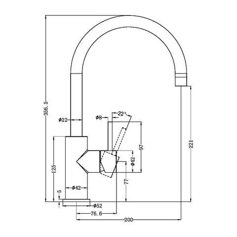 Nero - Zen SS316L Kitchen Mixer