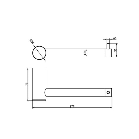 Nero - Zen SS316l Toilet Roll Holder