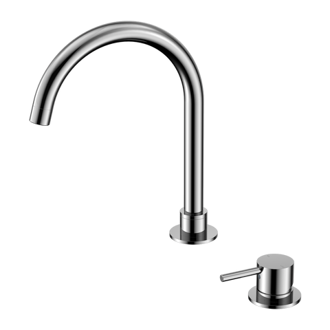 Nero - Mecca Hob Basin Mixer Round Swivel Spout