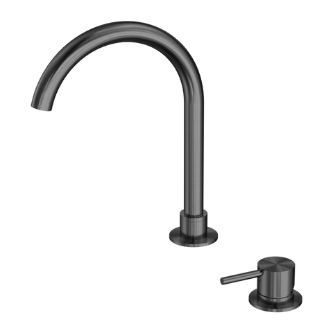 Nero - Mecca Hob Basin Mixer Round Swivel Spout
