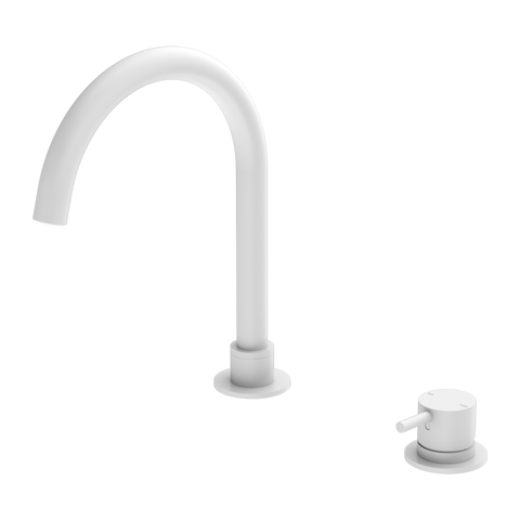 Nero - Mecca Hob Basin Mixer Round Swivel Spout