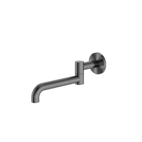 Nero - Mecca Wall Mounted Swivel Bath Spout Only 225mm