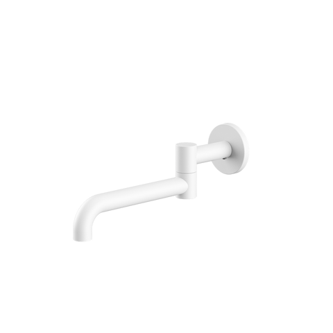 Nero - Mecca Wall Mounted Swivel Bath Spout Only 225mm