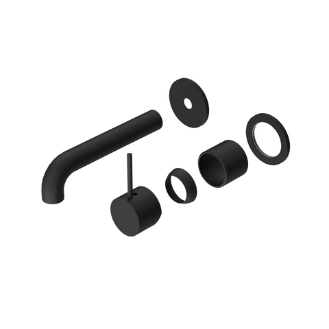 Nero - Mecca Wall Basin/Bath Mixer Separate Back Plate Handle Up 120/160/185/230/260mm Trim Kits Only