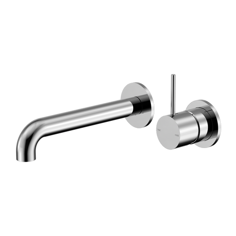 Nero - Mecca Wall Basin/Bath Mixer Separate Back Plate Handle Up 120/160/185/230/260mm