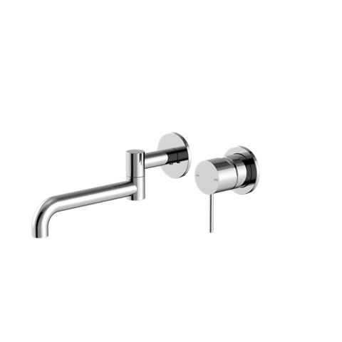 Nero - Mecca Wall Basin/Bath Mixer Swivel Spout 225mm