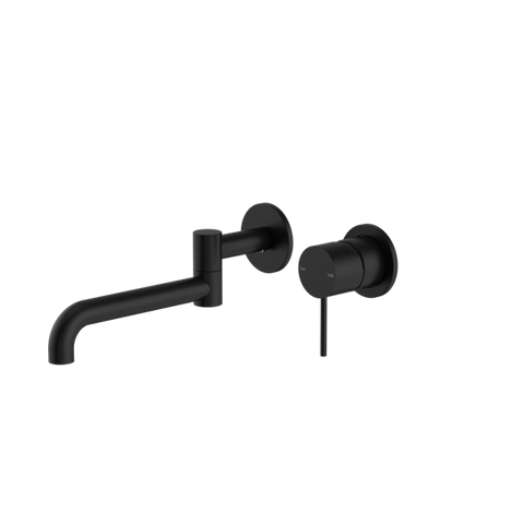 Nero - Mecca Wall Basin/Bath Mixer Swivel Spout 225mm