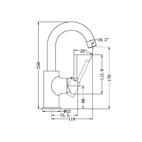 Nero - Dolce Basin Mixer
