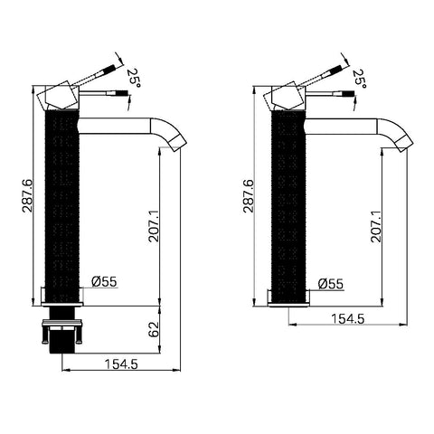 Nero - Opal Tall Basin Mixer