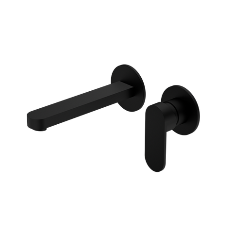 Nero - Ecco Wall Basin/Bath Mixer Separate Back Plate