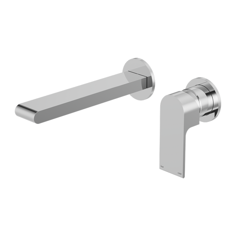 Nero - Bianca Wall Basin/Bath Mixer Separate Back Plate 187/230mm