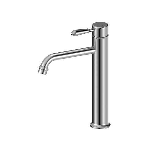Nero - York Straight Tall Basin Mixer With Metal Lever