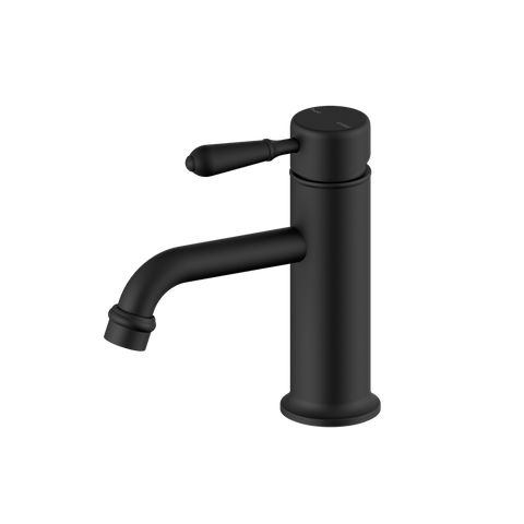 Nero - York Straight Basin Mixer With Metal Lever