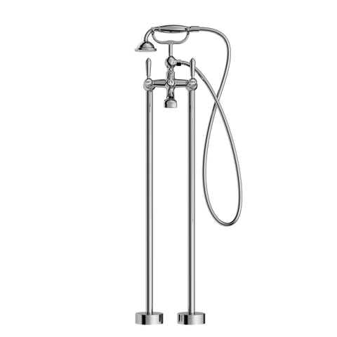 Nero - York Freestanding Bath Set With Metal Hand Shower