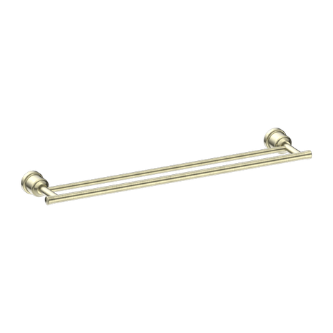 Nero - York Double Towel Rail 600mm