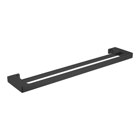 Nero - Pearl Double Towel Rail 600/800mm