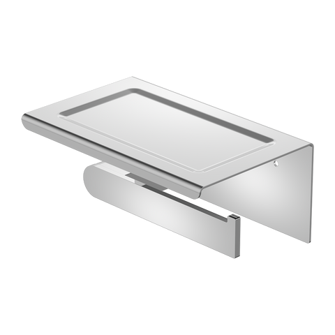 Nero - Bianca Toilet Roll Holder With Phone Holder