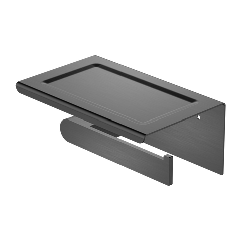Nero - Bianca Toilet Roll Holder With Phone Holder