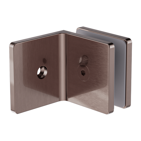 Nero - 90 Degree Glass To Wall Bracket 10mm Glass