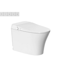 Lafeme Neovanta luxury smart toilet in gloss white, front view