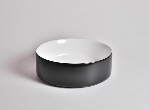 Claya - Nova-36 Round Basin, Matte Black
