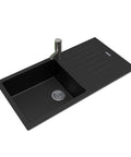 Black Arete Single Bowl Kitchen Sink 1000x500x200mm