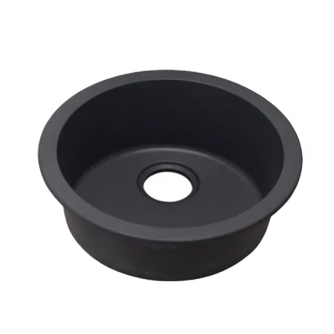 Black Granite Single Bowl Kitchen Sink 460mm