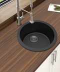 Black Granite Single Bowl Kitchen Sink 460mm