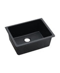 Black Granite Single Bowl Undermount Kitchen Sink 635x469x241mm