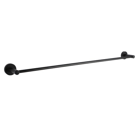 Aqua Perla - Black Cuttable Single Towel Rail Aqua Perla - Lucid PIN - 800mm