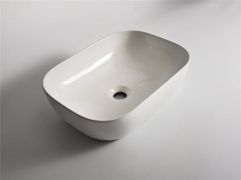 Claya - Oval-46 Oval Basin, Gloss White