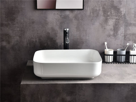 Claya - OVAL-50 Oval Basin, Gloss White