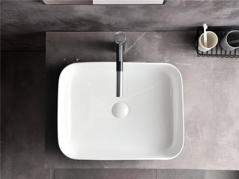 Claya - OVAL-50 Oval Basin, Gloss White