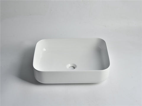 Claya - OVAL-50 Oval Basin, Gloss White