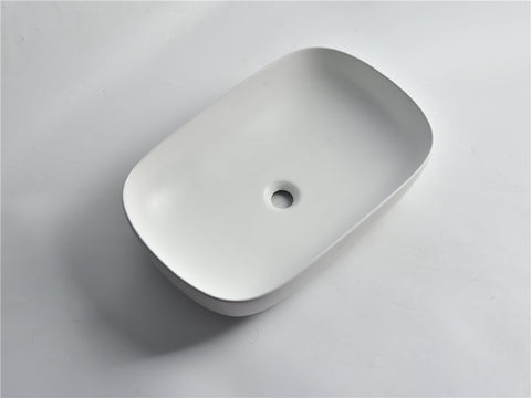 Claya - Oval-60-MW Oval Basin, Matte White