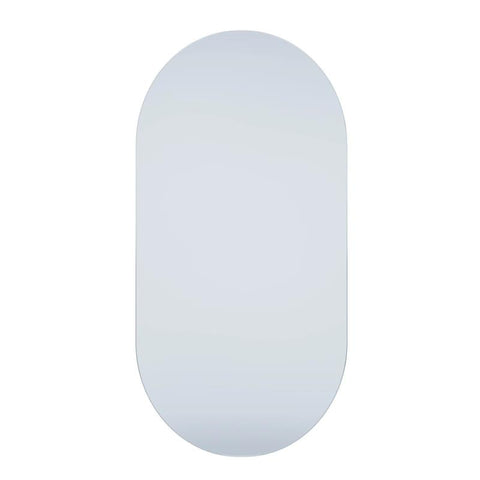 POSEIDON -  Olivia Frameless Oval Mirror Glue to the Wall