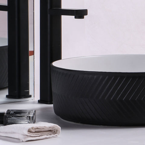 Claya - P-Arrow-36-TMB Above Counter Basin, Matte White