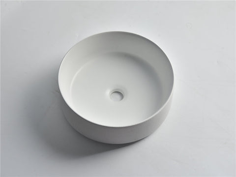 Claya - P-Luna-36-TMW Round Basin, Matte White