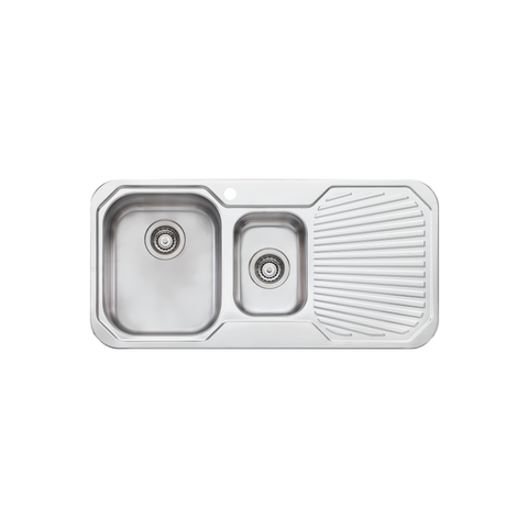 Oliveri - Petite 1 & 1/2 Bowl Sink With Drainer