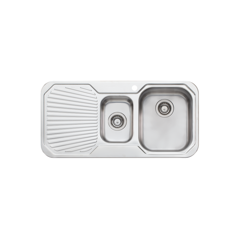 Oliveri - Petite 1 & 1/2 Bowl Sink With Drainer